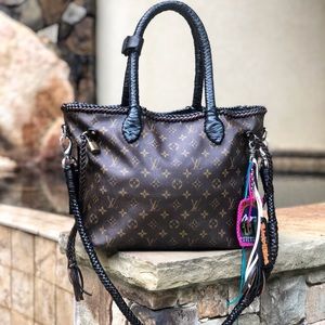 Louis Vuitton Neverfull MM Custom Boho Bag